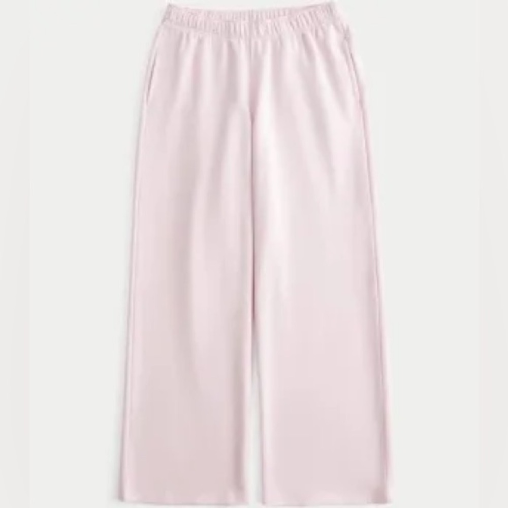Hollister pink wide leg sweatpants